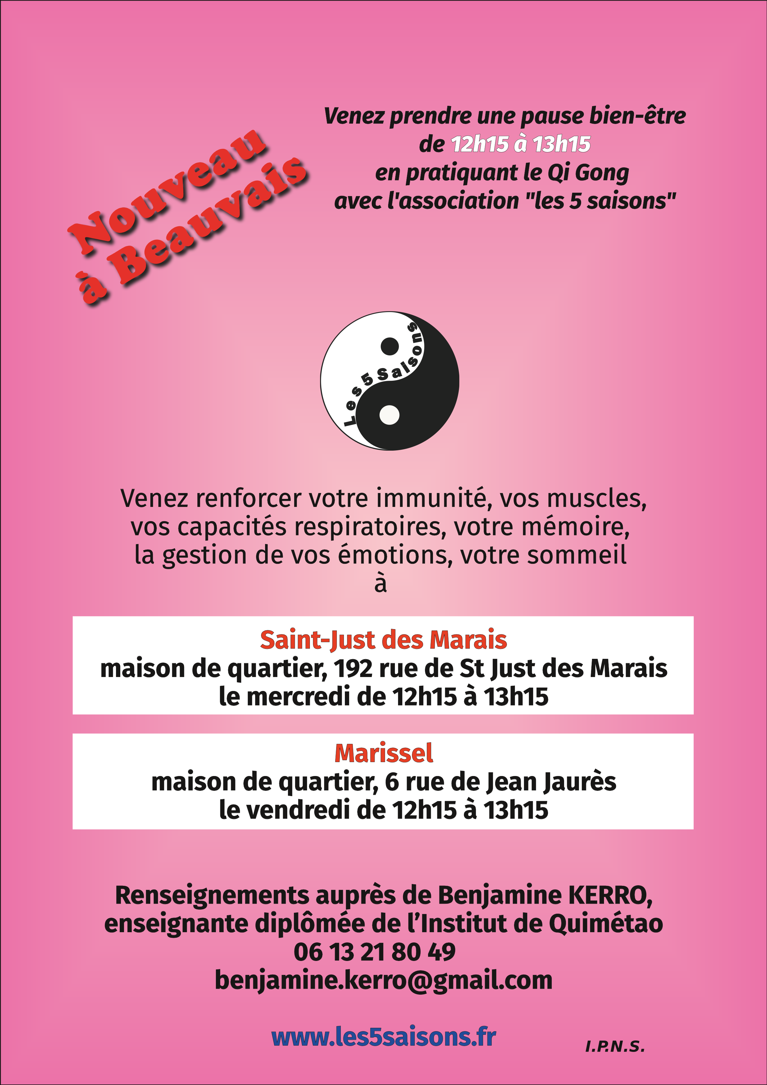 RENTREE nouveau bvs